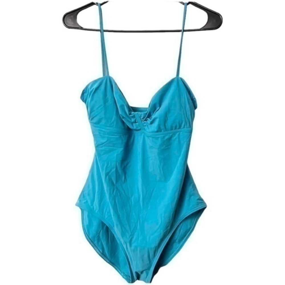 Calvin Klein Swimwear Turquoise One Piece Bathing Suit, Swimsuit, size 12